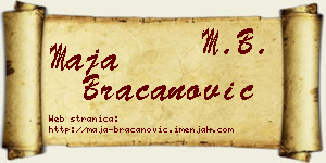 Maja Bracanović vizit kartica